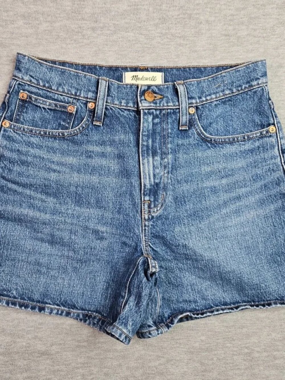 Madewell Women Relaxed Mid-Length Denim Shorts Size 24